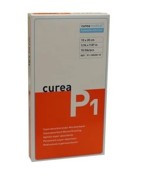 CUREA P1 superabsorb.Wundauflage 10x20 cm